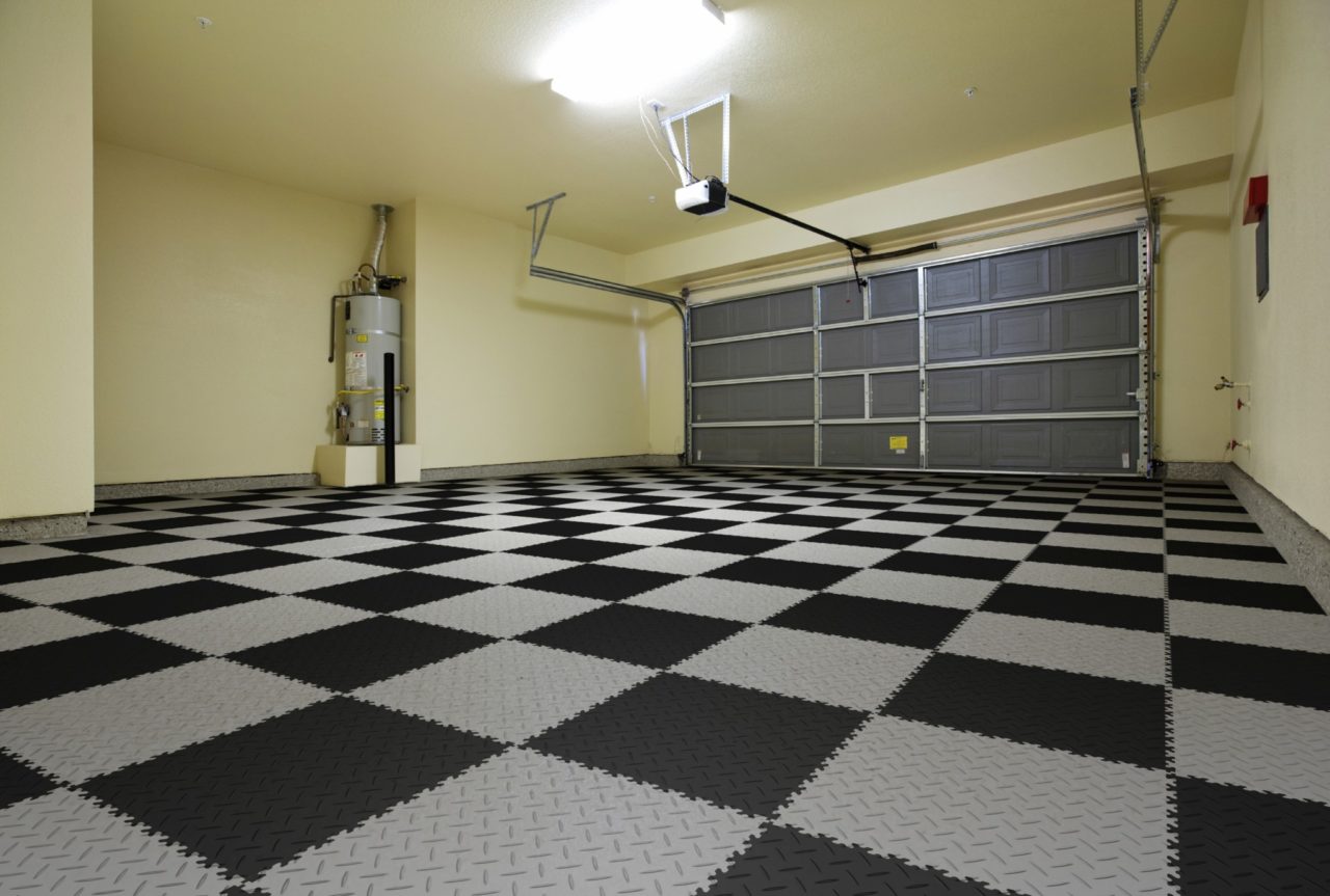 Pvc Garagenboden Fliesen PVC Garagenboden mit Klicksystem aus Fliesen Platten – PVC